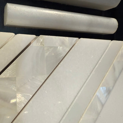 White Marble Pencil Liner Polished