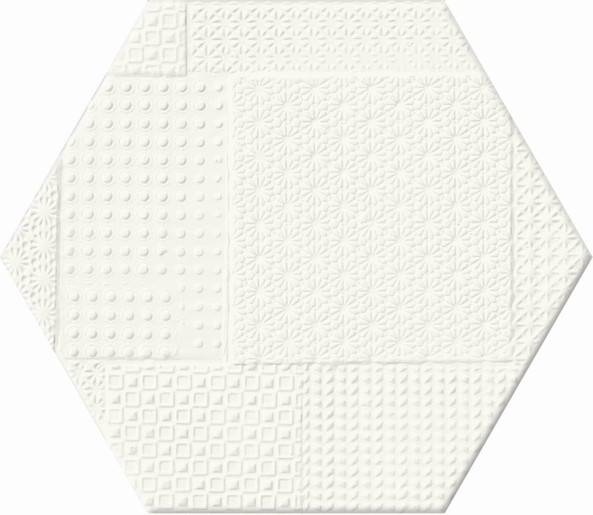 Skin Tegu 8x7 Hex Texture Porcelain Tile