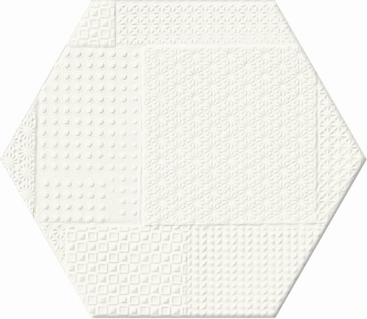 Skin Tegu 8x7 Hex Texture Porcelain Tile
