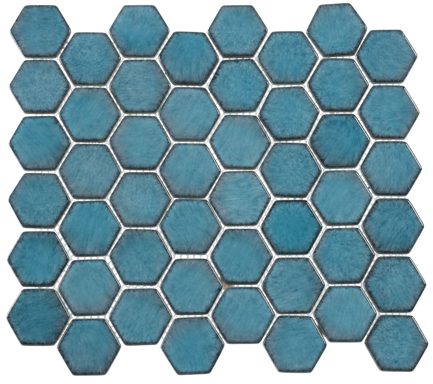 Greenwich Lafayette Blue 2" Hexagon Mosaic