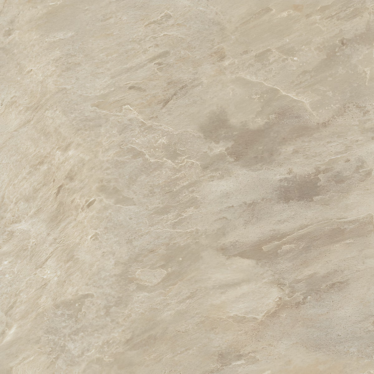 Beige stone-look tile with natural marbled texture and subtle gray-brown veining.