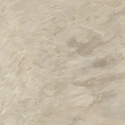 Beige stone-look tile with natural marbled texture and subtle gray-brown veining.
