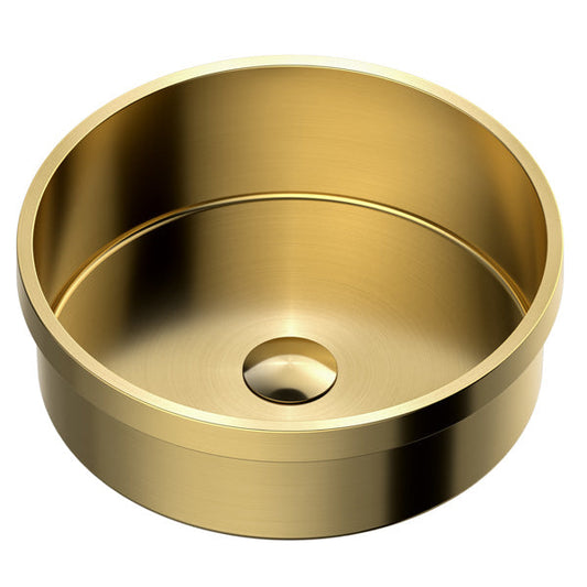 Gold Top Mount Vanity Sink 15"