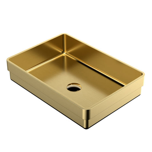 Gold Top Mount Vanity Sink 20-1/8"