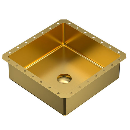 Gold Undermount Vanity Sink 15-3/4"