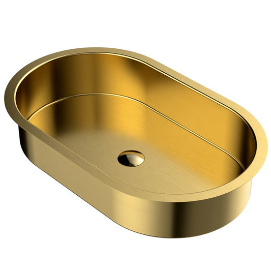 Gold Undermount Vanity Sink 27-1/2"