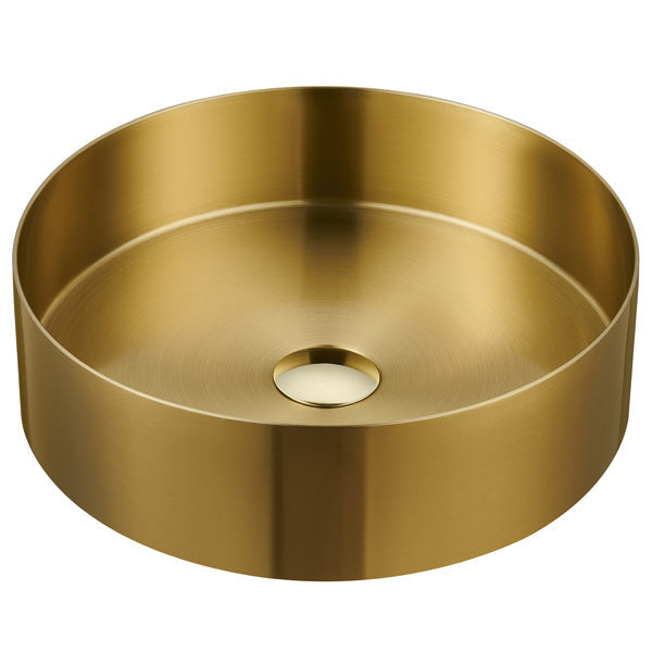 Gold Vessel Vanity Sink 14-1/8"