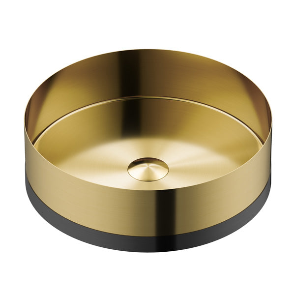 Gold Vessel Vanity Sink 15-3/4"