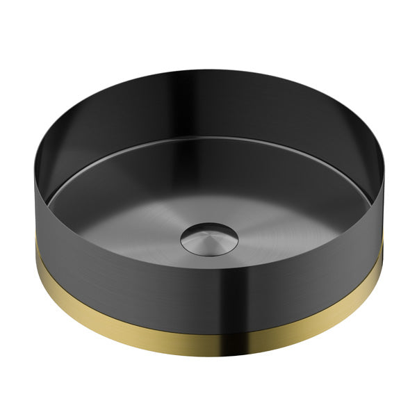 Gold Vessel Vanity Sink 15-3/4"