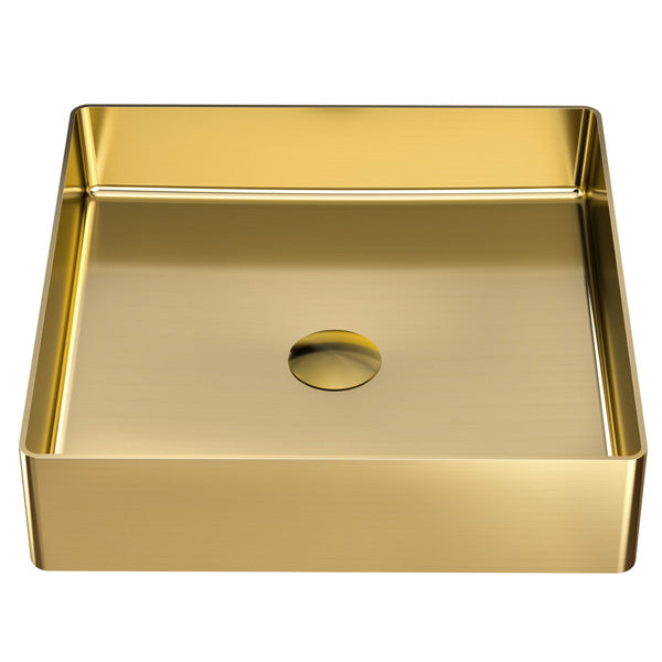 Gold Vessel Vanity Sink 15-3/4"