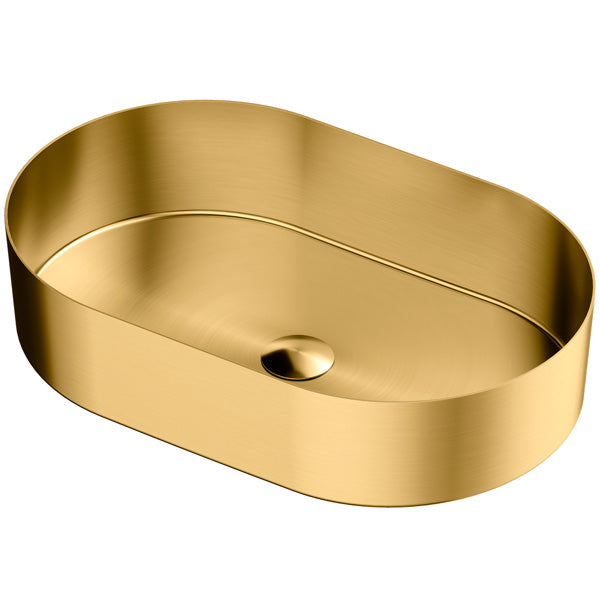 Gold Vessel Vanity Sink 21-5/8"
