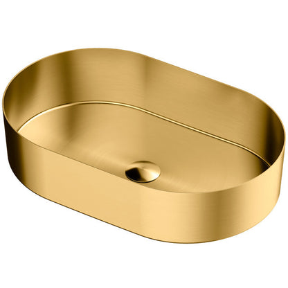 Gold Vessel Vanity Sink 21-5/8"