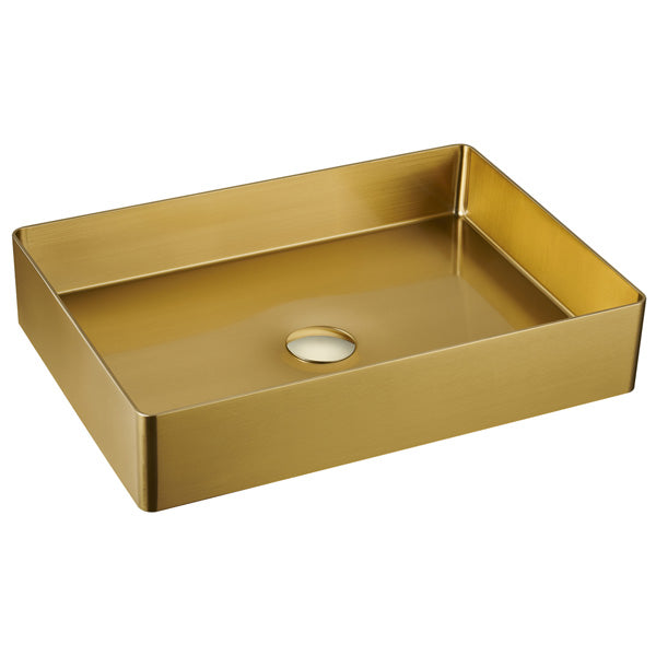 Gold Vessel Vanity Sink 23-5/8"