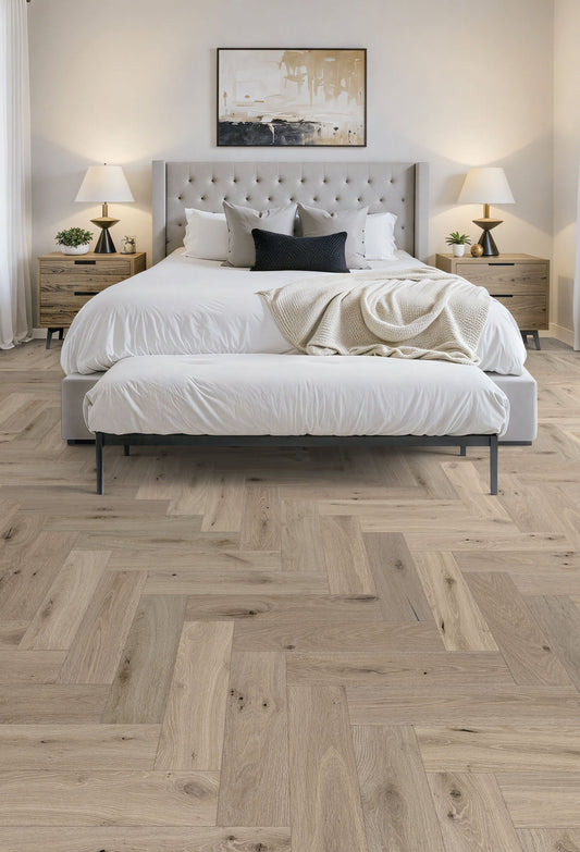 Grand Peak Herringbone 5x20 room scene