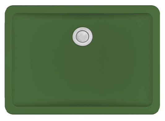 Green Vanity Bowl Seamless Undermount Sink 20"