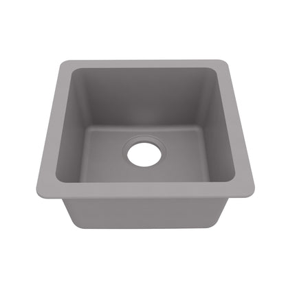Grey Bar/Prep Bowl Seamless Undermount Sink 16-5/8"
