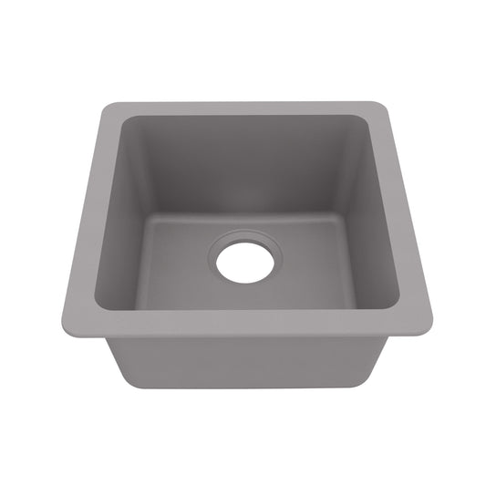 Grey Bar/Prep Bowl Undermount Sink 16-5/8"