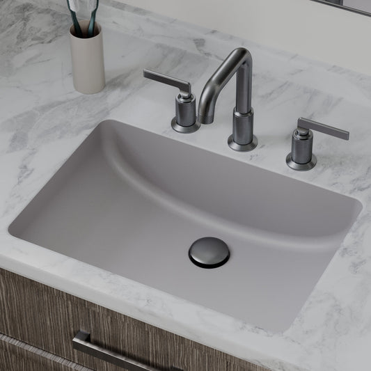 Grey Vanity Bowl Seamless Undermount Sink 20"