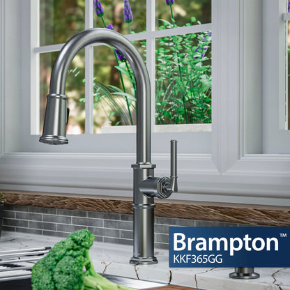 Gunmetal Grey Brampton Faucet 17-1/2"