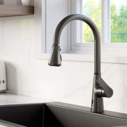 Gunmetal Grey Kadoma Sensor Faucet 16-1/2"