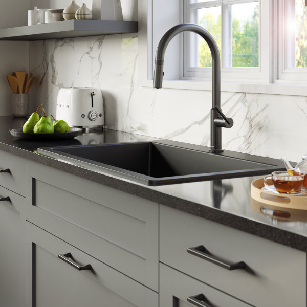 Gunmetal Grey Lagrange Faucet 17-1/2"