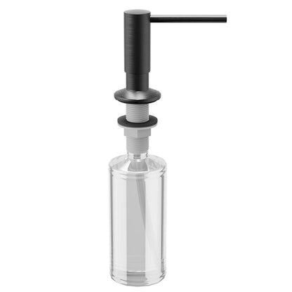 Gunmetal Grey Soap Dispenser 12-1/4"