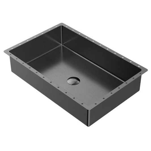 Gunmetal Grey Undermount Vanity Sink 21-5/8"