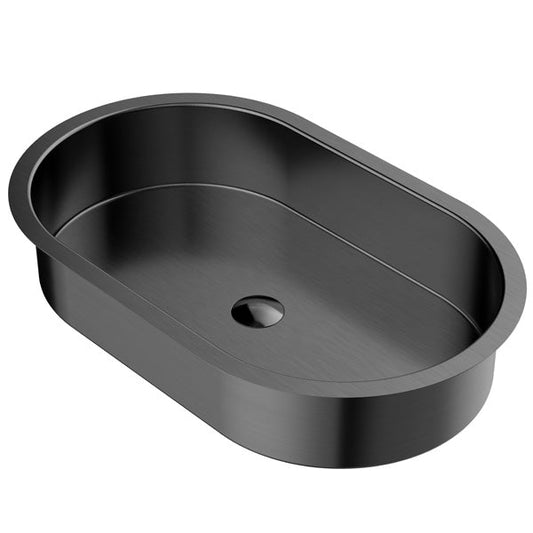 Gunmetal Grey Undermount Vanity Sink 27-1/2"