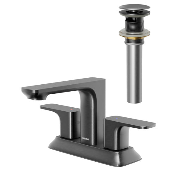 Gunmetal Grey Venda Two Hole Faucet 4-7/8"