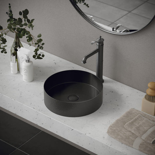 Gunmetal Grey Vessel Vanity Sink 15"