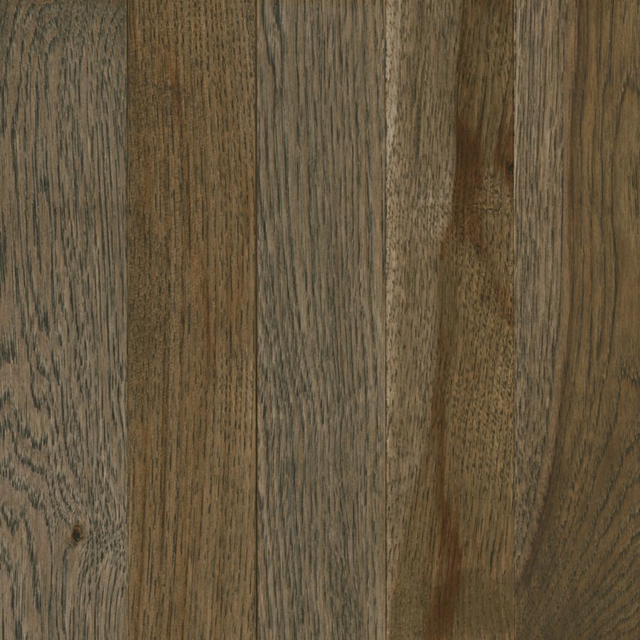 Hickory Light Black 5" solid hardwood plank