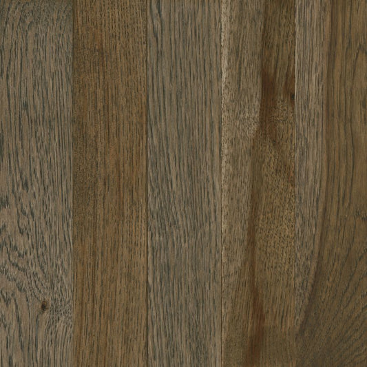 Hickory Light Black 5" solid hardwood plank