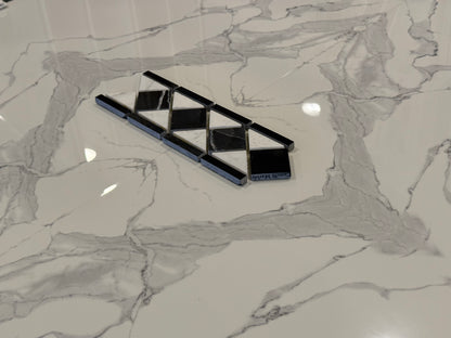Statuary & Nero Border 4x12 Polished