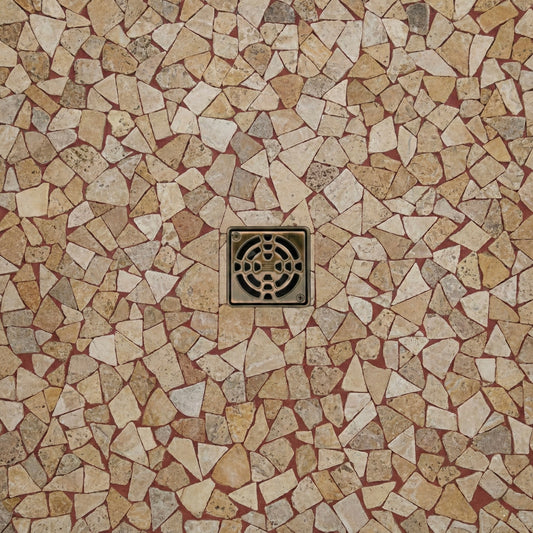Scabos Travertine Paledien 12x12 Tumbled, Unfilled