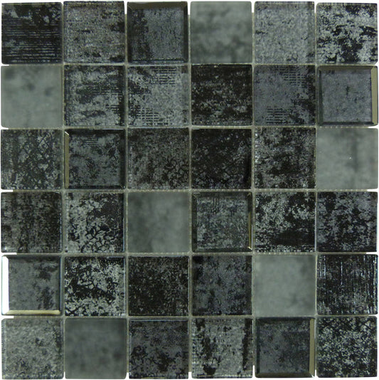 Infinity Black 12x12 Mosaic