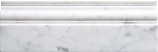 White Carrara Base Molding 4x12