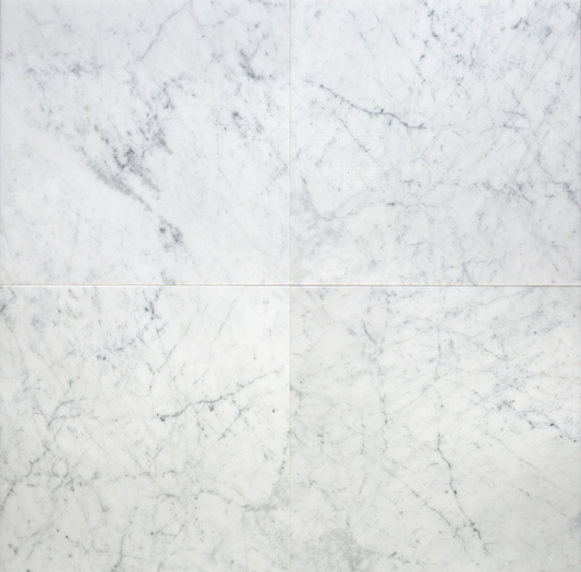 White Carrara 18x18