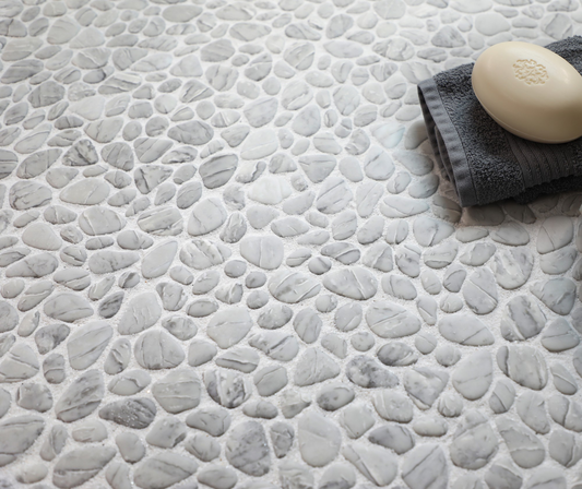 Middle Grey Pebble 12x12 Matte