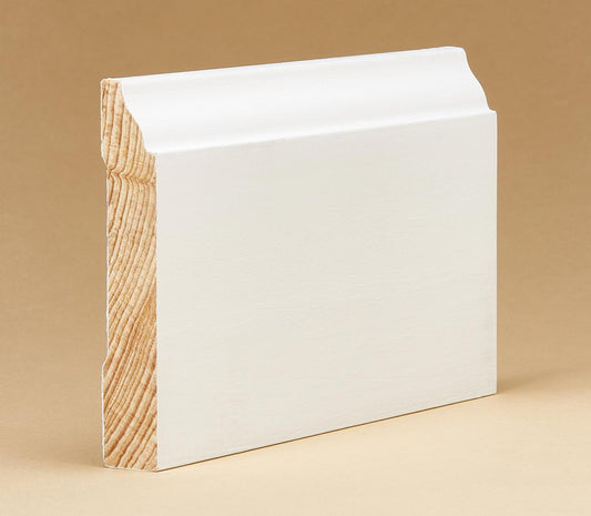 White Painted Baseboard 3¼" x 12' Semi Gloss
