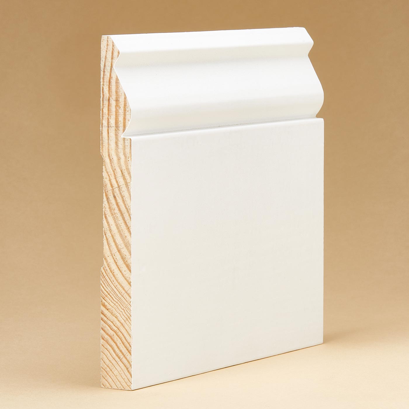 White Painted Baseboard 9/16 5-1/4" x 12' Semi Gloss