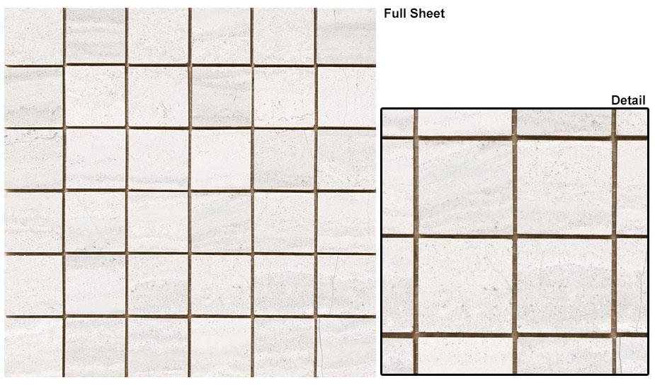 White 12x12 Mosaic