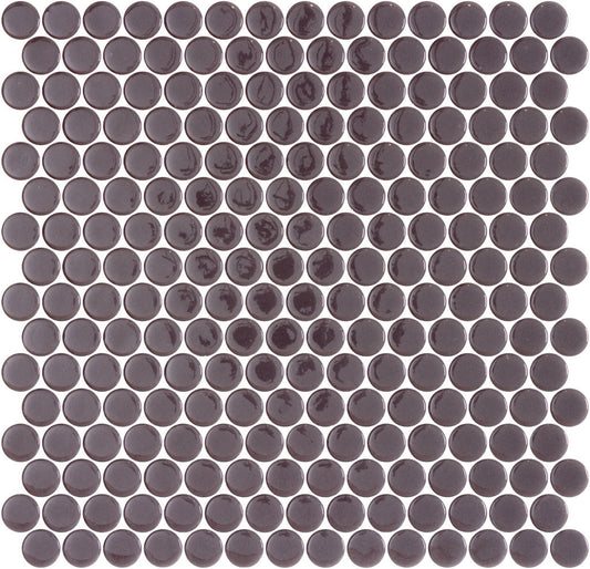 Shiny Dark Grey Penny 11x11