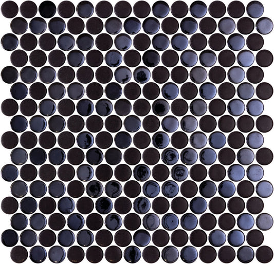 Opalo Black Nature Glass Penny 11x11