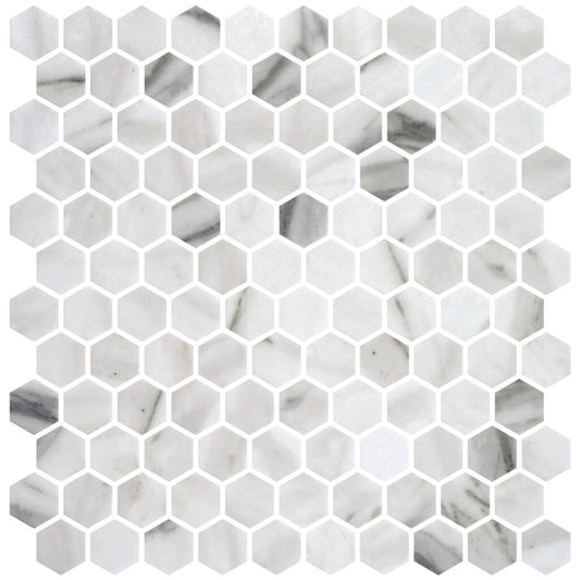Calacatta Matte Hex 11x11