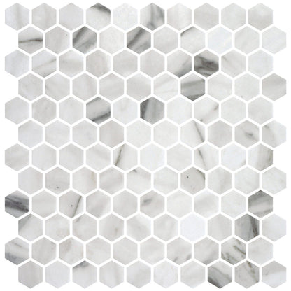 Calacatta Matte Hex 11x11