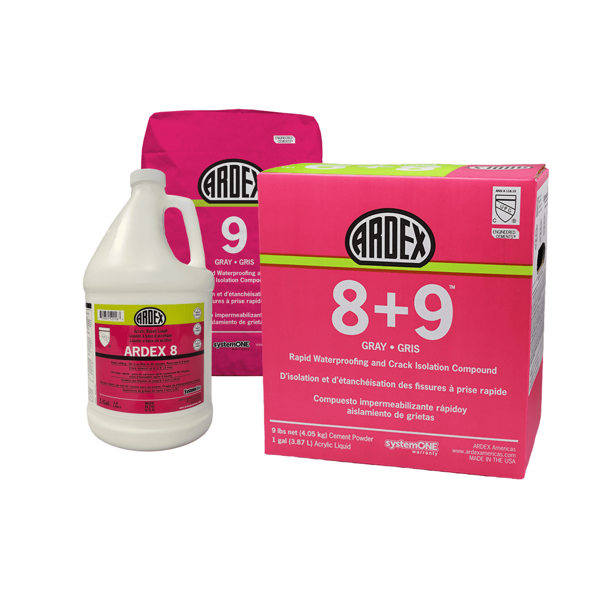 8+9 Rapid Waterproofing and Crack Isolation Compound (Kit)