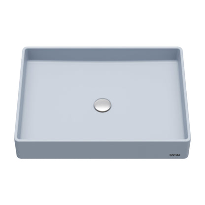 Ice Blue Spark Quartz Vessel Vanity Sink 23-5/8"