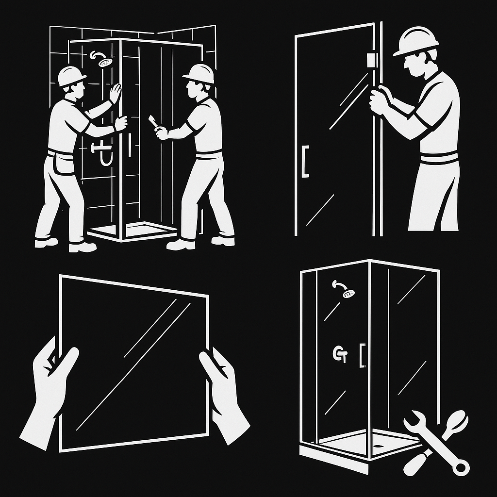 Installation Glass provided by Licensed Subcontractor