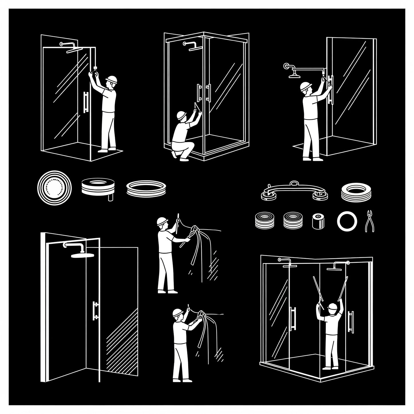 Installation Glass provided by Licensed Subcontractor