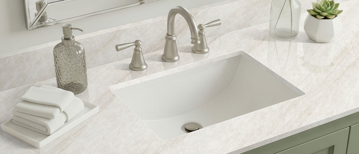 IvoriTaj quartz bathroom vanity